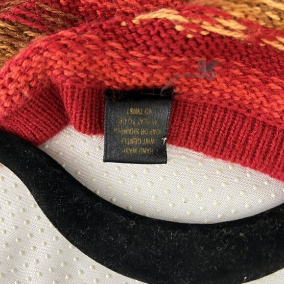 Arcohi's VTG 90s 100% Alpaca Wool Cardigan Sweater Lama Novelty Print Colorful - Picture 10 of 10